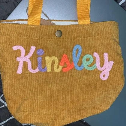Customer photo review of Personalized Name Tote Handbag, Children's Gift, Christmas Gift