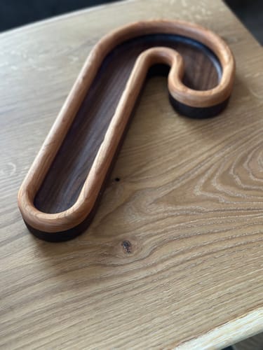Customer photo review of 15.0x7.8" Candy Cane Tray 1 Acrylic Router Template [Limited Edition]