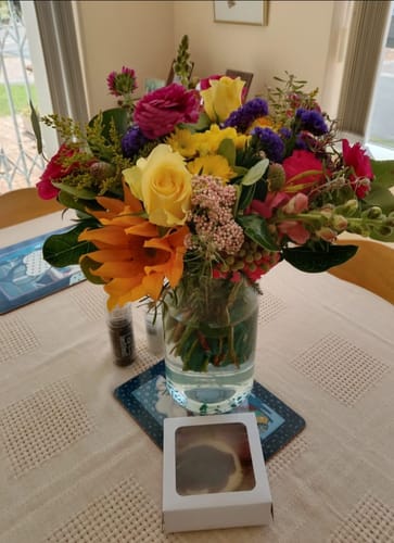 Customer photo review of Sunflower Posy