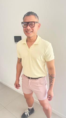 Customer photo review of Ultra-Stretch 5" Chino Shorts - Dusk