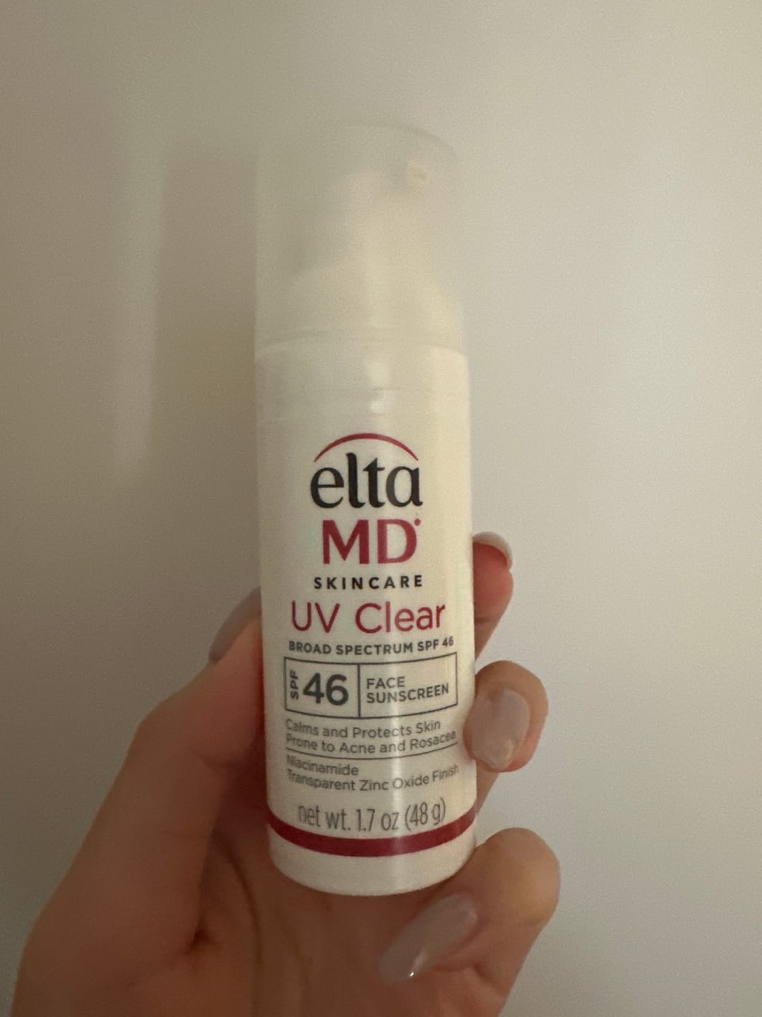 Customer photo review of eltaMD UV Clear SPF 46