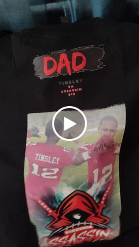 Customer video review of DTF Transfers By Size and Quantity