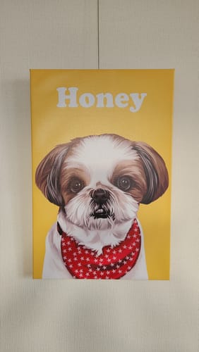 Customer photo review of Petcanva©オーダーメイド ペット似顔絵