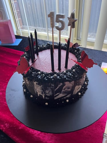 Customer photo review of Photo Collage - Custom Edible Icing Image