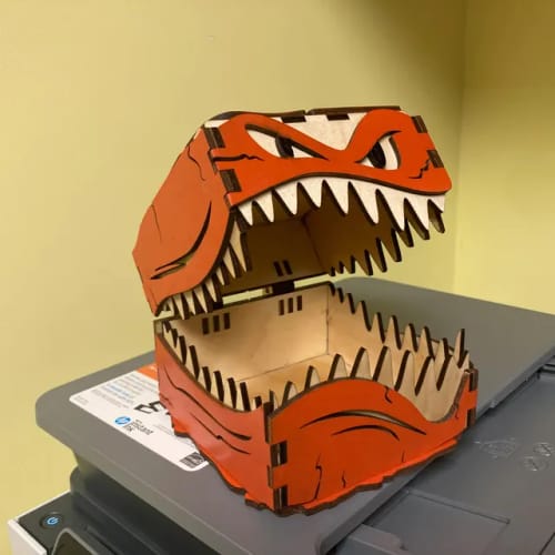 Customer photo review of Halloween monster box 3 size laser cut svg file
