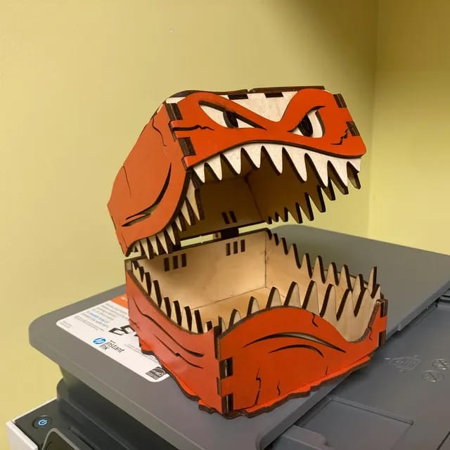 Customer photo review of Halloween monster box 3 size laser cut svg file
