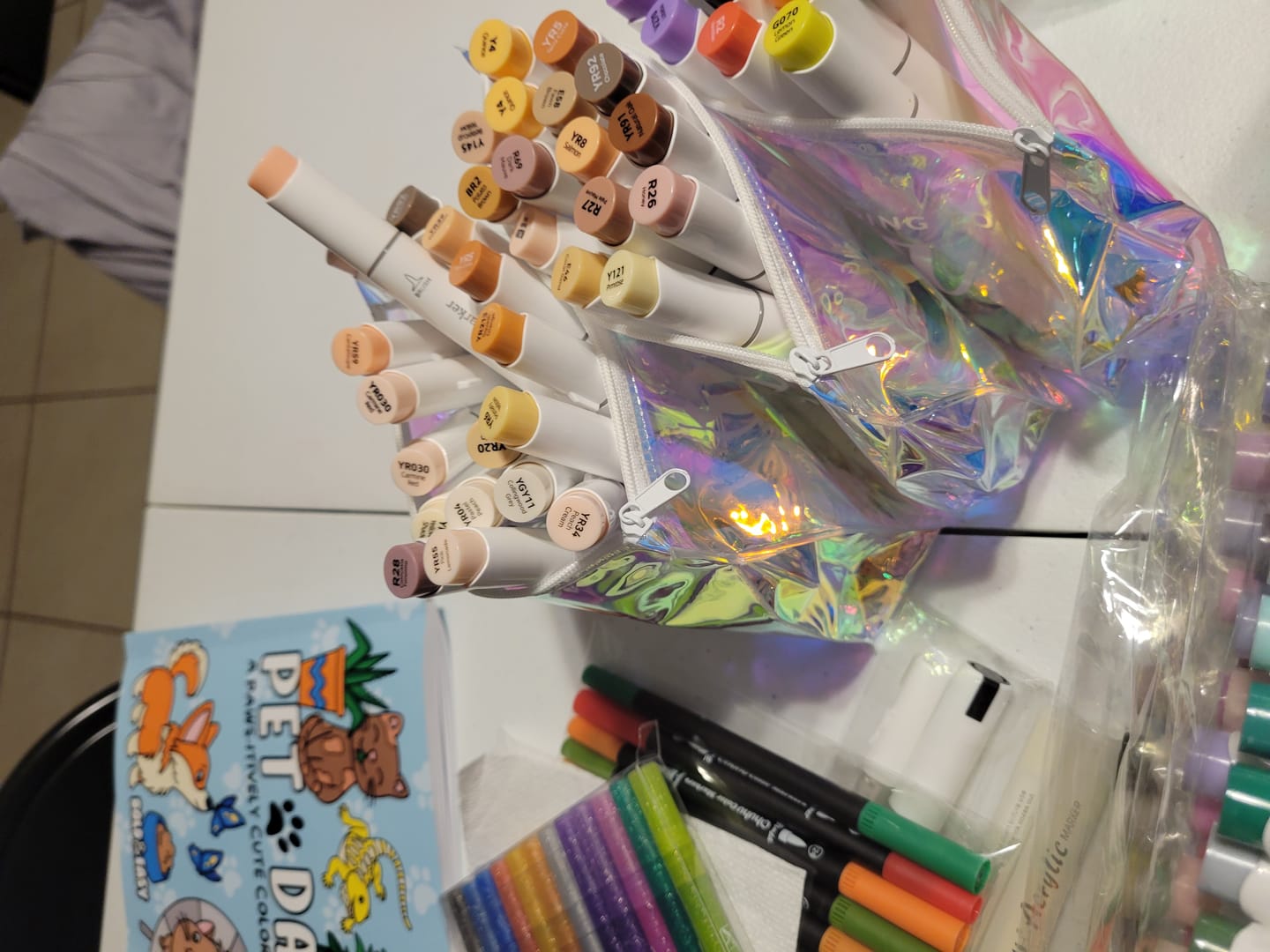 Customer photo review of 4-Pack Mystery Palette of Ohuhu Honolulu Alcohol Markers