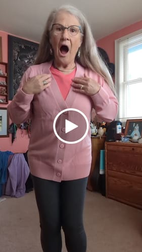 Customer video review of Gia Sweater • Final Sale - Blush