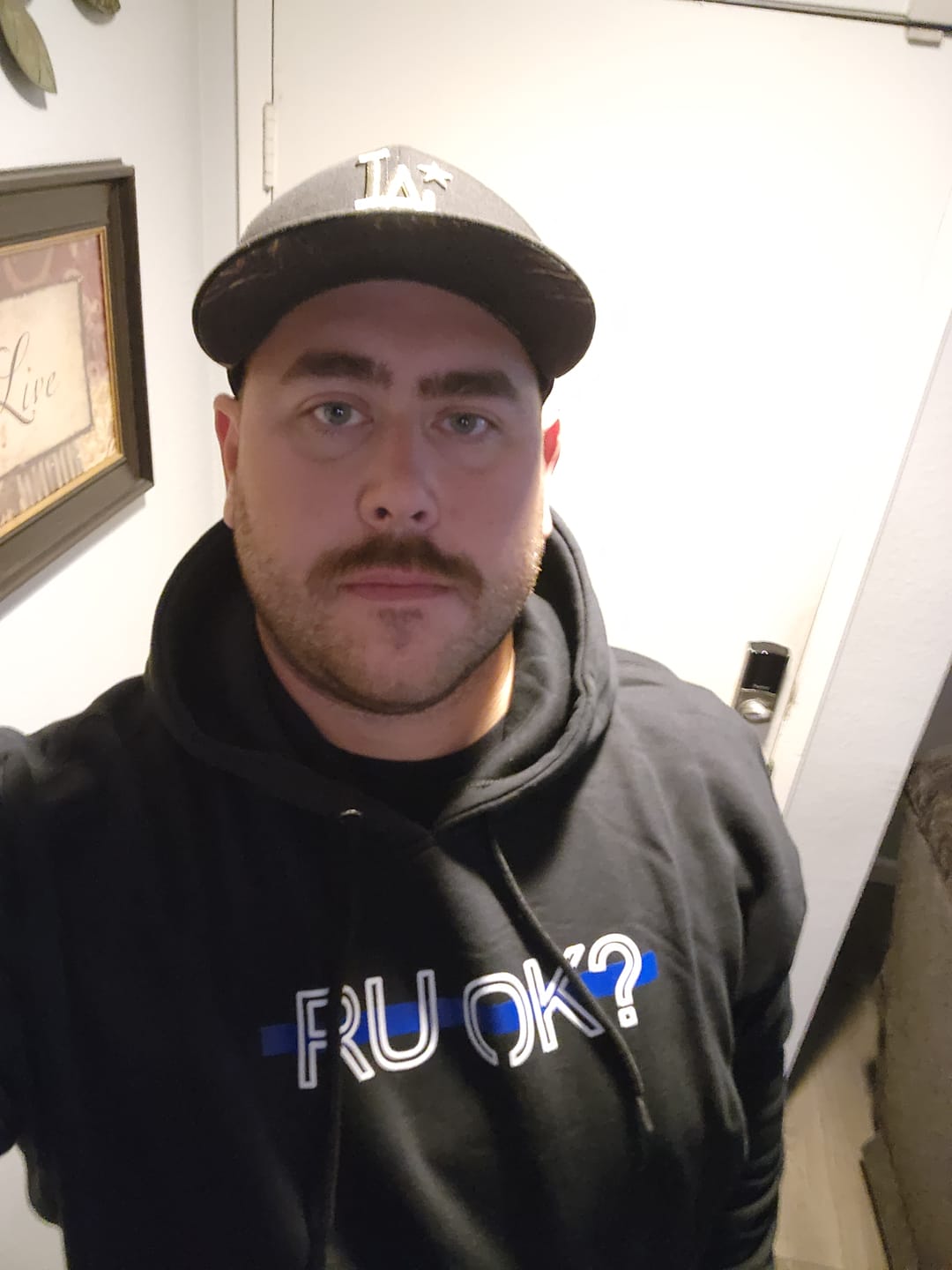 Customer photo review of Stigma-Breaking Hoodie- Blue Line