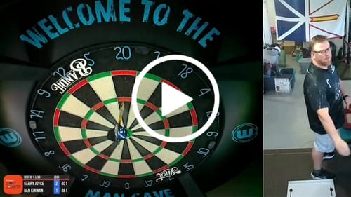 Customer video review of Maxcorners Personalized Skull Black Custom Darts Shirt Polo & 1/4 Zip For Men, Dart Team Shirts LM233 For Kerry