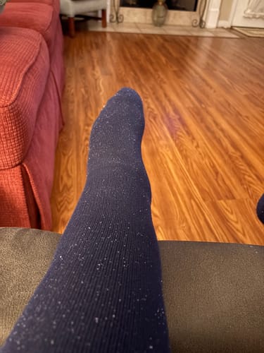 Customer photo review of Performance Eucalyptus Compression Socks