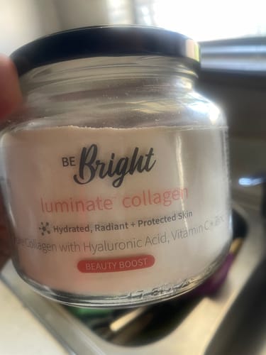 Customer photo review of Be Bright Luminate Collagen Powder Jar 280g for Radiant Skin