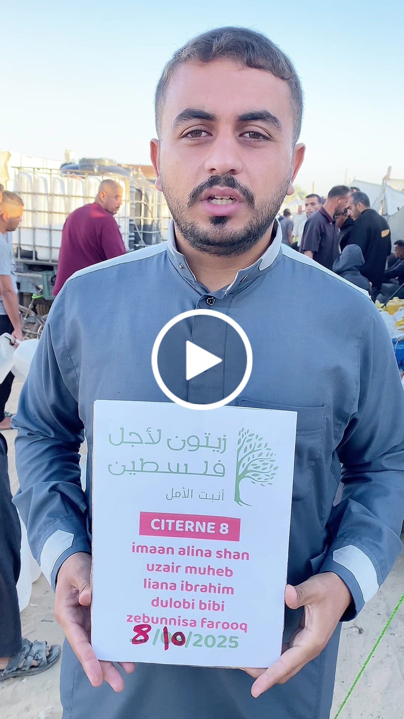 Customer video review of Water tank for Gaza