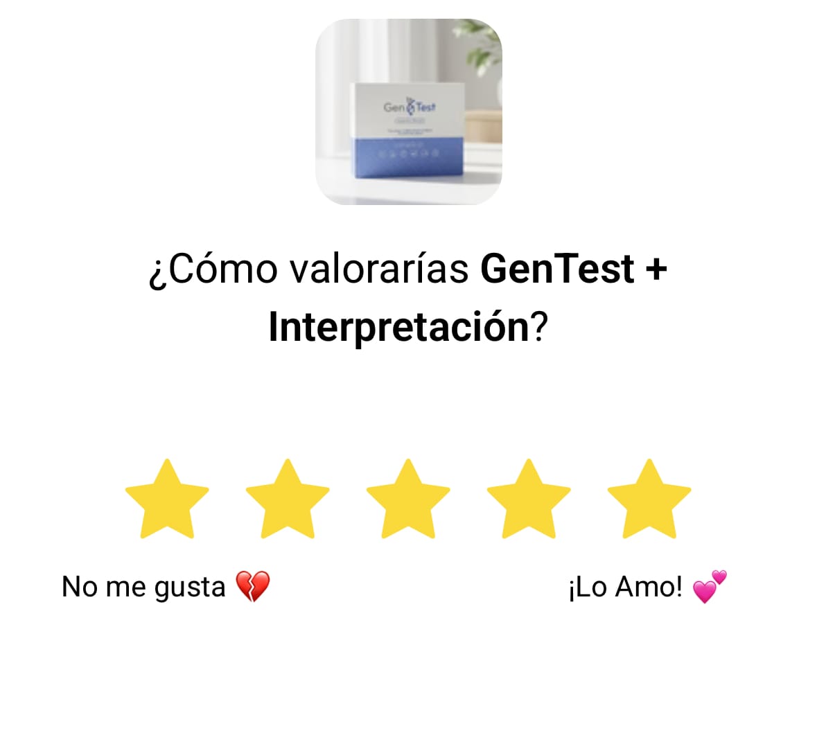 Customer photo review of GenTest +  Interpretación