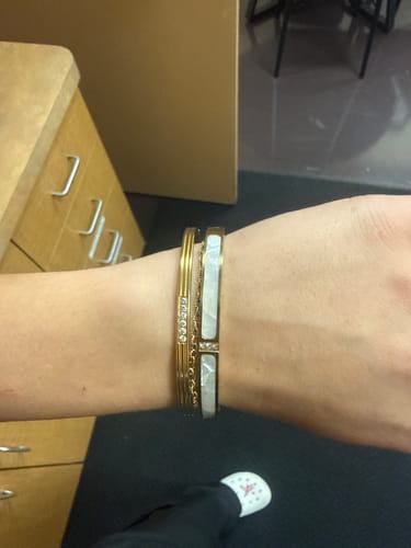 Customer photo review of Kim Crystal bangle