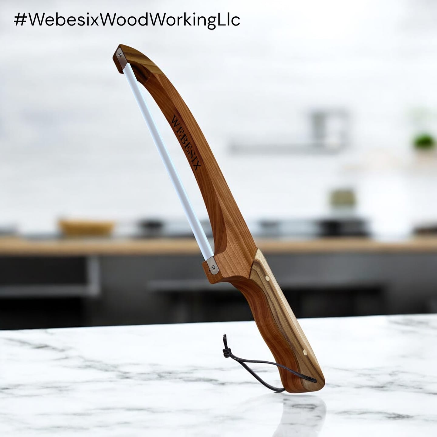 Customer photo review of 15.9X2.75" Bread Cutting Bow Knife 1 Acrylic Router Template