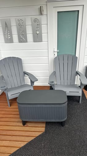 Customer photo review of Bevy Bar Cooler Box - Wood