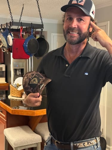 Customer photo review of Richardson 112 South Carolina 843 Duck Camo Performance Trucker Hat