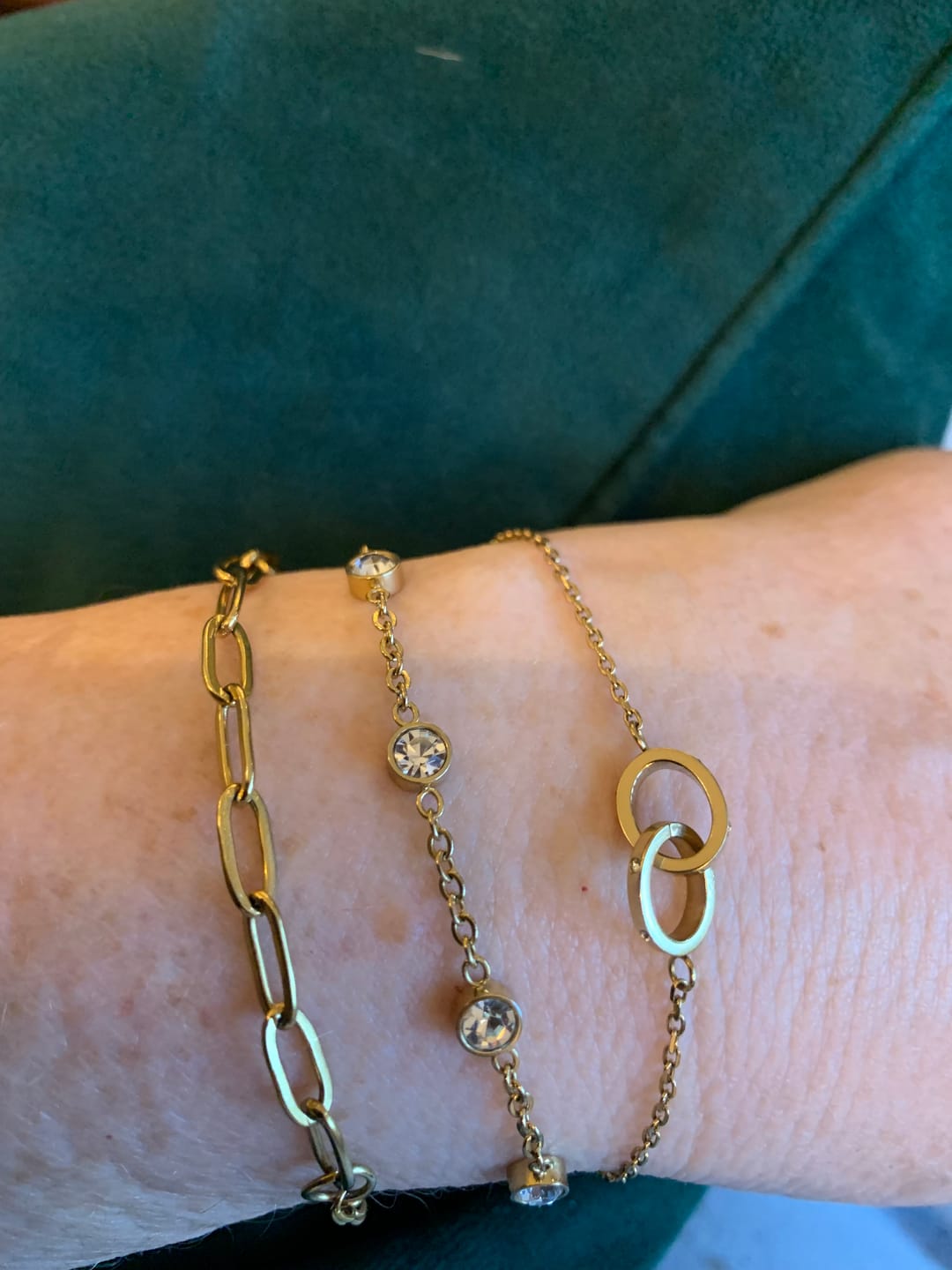 Customer photo review of Eternity Linked Bracelet