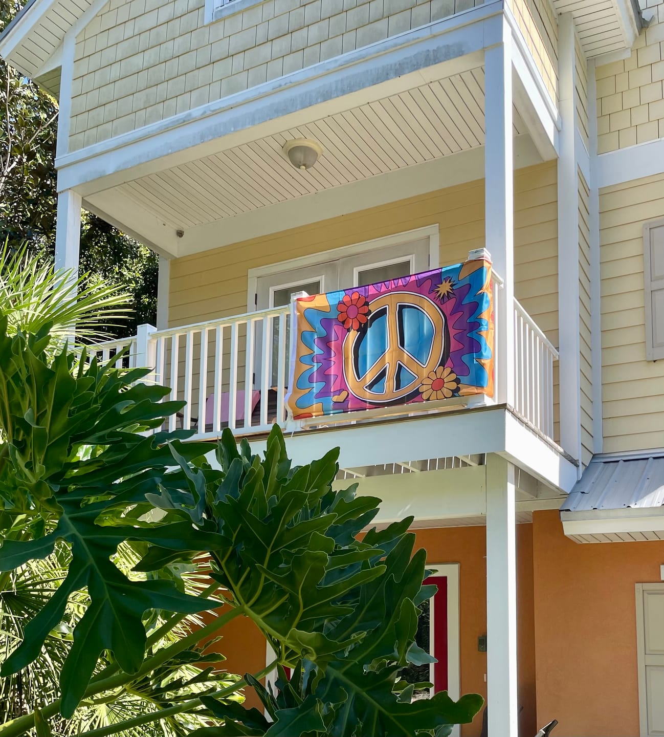 Customer photo review of Peace Sign Flag