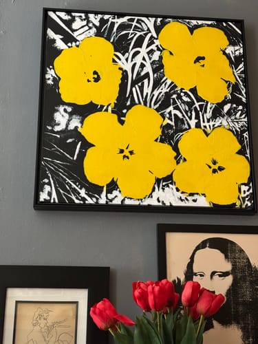 Customer review photo for Andy Warhol Painting #AW02