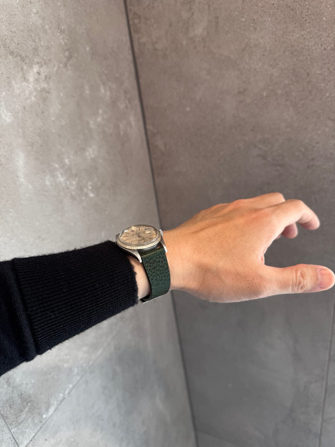 Customer photo review of Hunter Green Pebbled