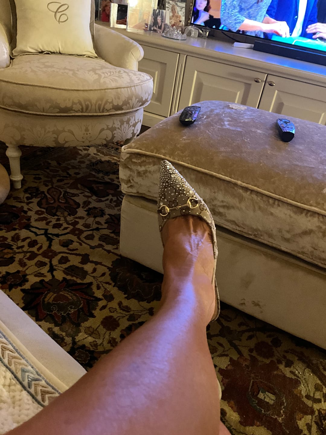 Customer photo review of HANGELINA  GLITTER SHOES