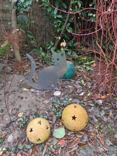 Customer photo review of Gartenstecker Katze sitzend