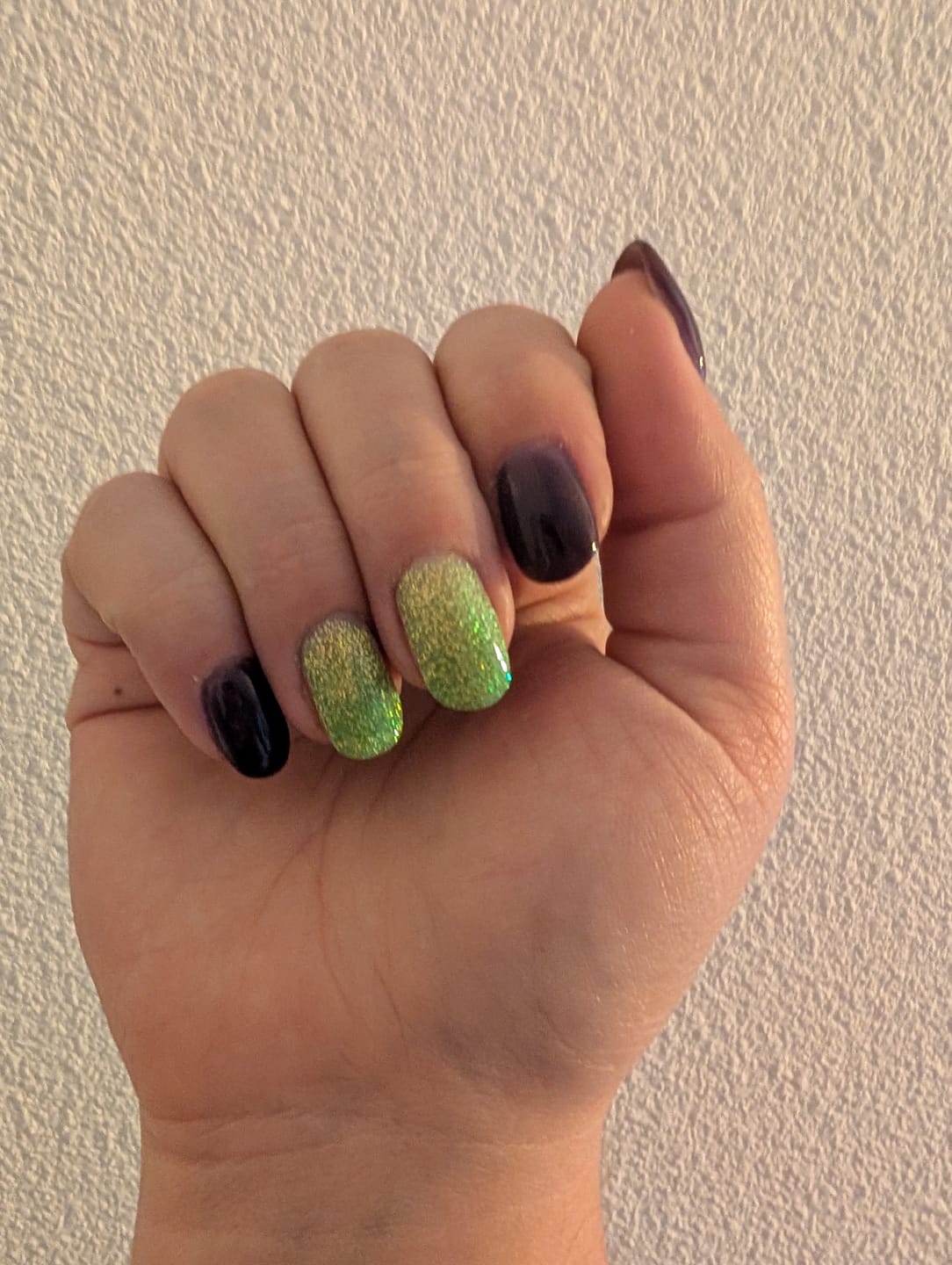 Customer photo review of Pale Green Dipping Powder
