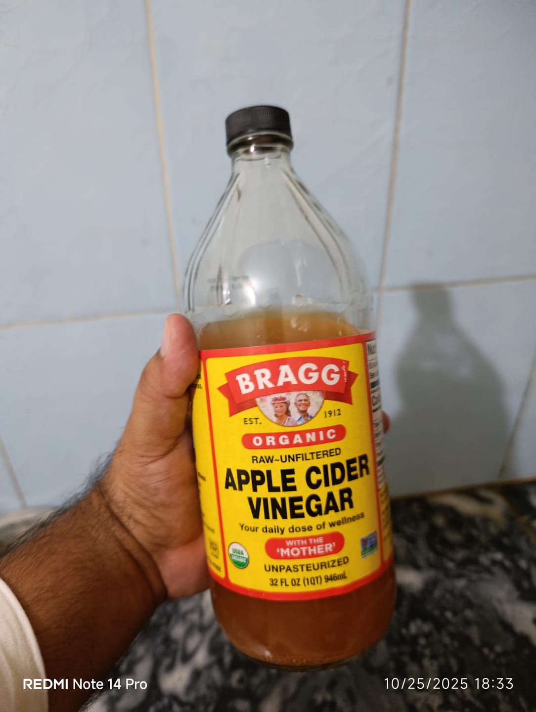 Customer photo review of Organic Apple Cider Vinegar