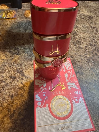 Customer photo review of Lattafa Yara Candy for Women Eau de Parfum Spray 3.4 oz / 100 ml