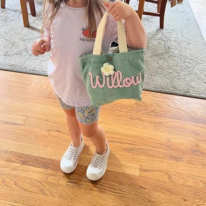 Customer photo review of Personalized Name Tote Handbag, Children's Gift, Christmas Gift