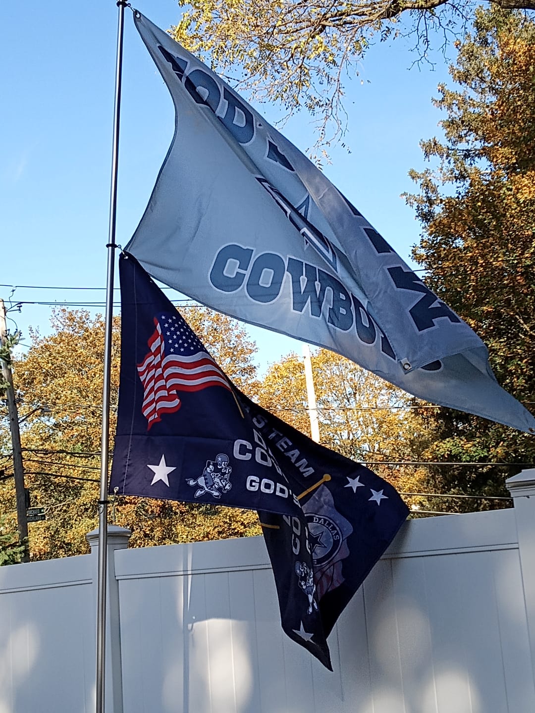 Customer photo review of Personalised Standard Flag