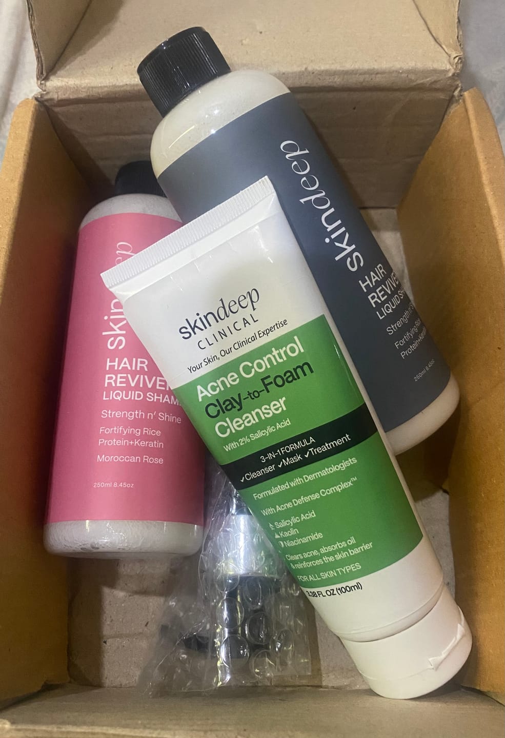 Customer photo review of HAIR REVIVER - Rice Protein Liquid Shampoo
