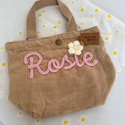 Customer photo review of Personalized Name Tote Handbag, Children's Gift, Christmas Gift