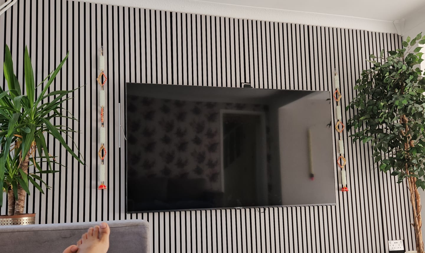 Customer photo review of Acoustic Slat Wall Panel - Grey Oak