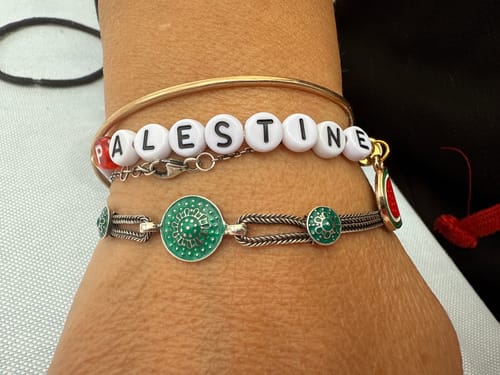 Customer photo review of Palestine Freedom Bracelet