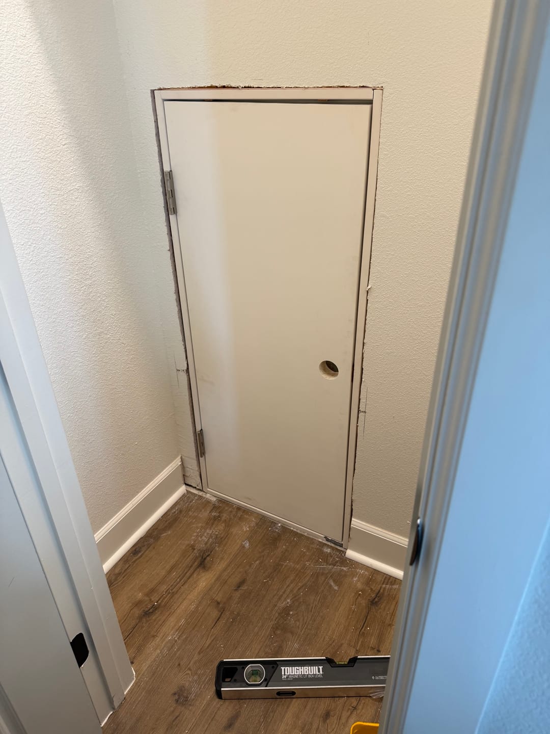 Customer photo review of Insulated Fiberglass Utility Access Door