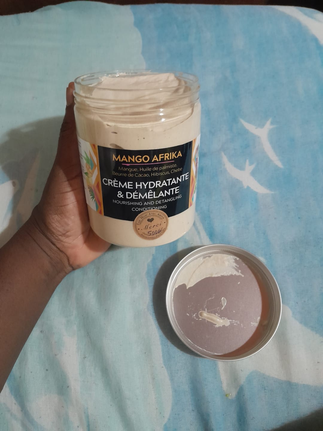 Customer photo review of Crème hydratante et démêlante  2 en 1  - MANGO AFRIKA