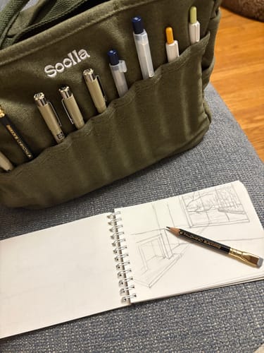 Customer photo review of Soolla® Studio Bag, Deep Forest Green