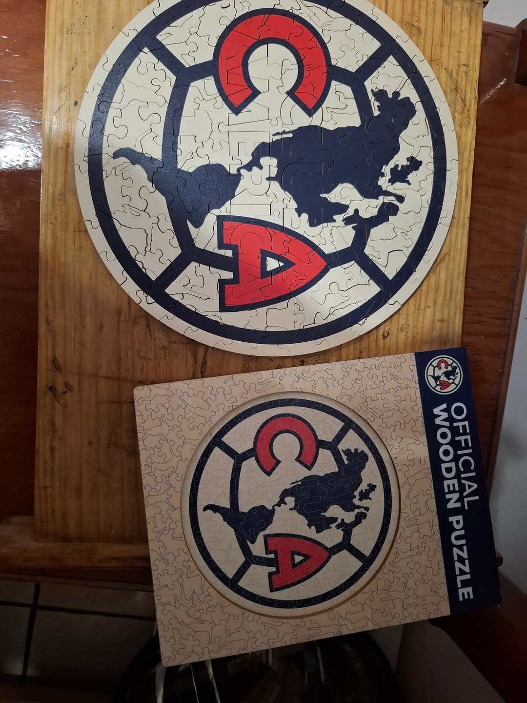 Customer photo review of Club América® Escudo - Rompecabezas de Madera