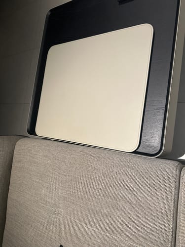 Customer photo review of Saddle Leather Veneer Coffee Table MLL-D110