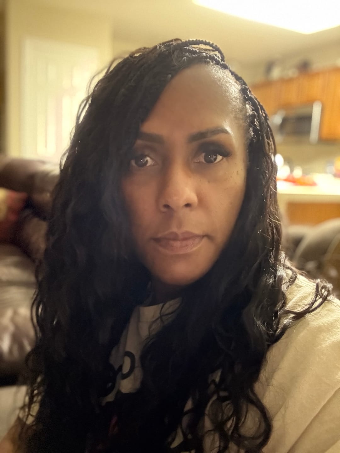 Customer photo review of Crochet Mermaid Braids with Loose Wave Human Hair Curls