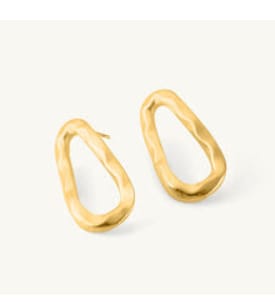 Customer photo review of Abstract Oval Earrings