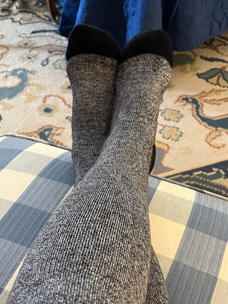 Customer photo review of Compression Socks - Lavender (18-25 mmHg)