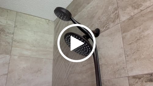 Customer video review of 3-Spray Dual Shower Head Set
