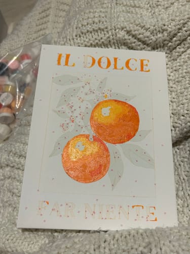 Customer photo review of 6 Mini Paintings - Italian ''Dolce Vita'' Set