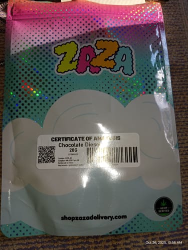 Customer photo review of Chocolate Diesel - 28 Grams - Hybrid