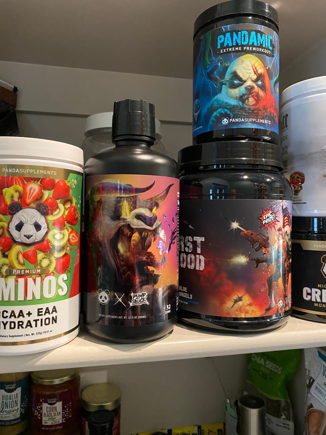 Customer photo review of Panda Supps X Pump Sauce Collaboration Liquid Pre Workout - PANDA SAUCE (Grape Lemonade)
