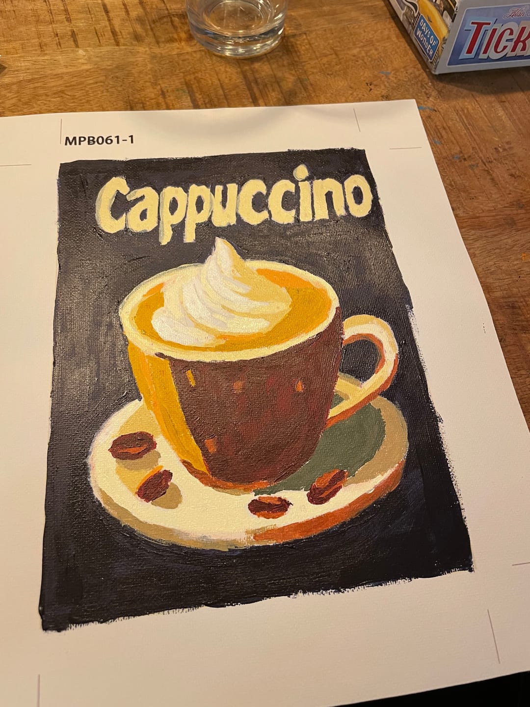 Customer photo review of 6 Mini Paintings | Kleurrijke Koffie set